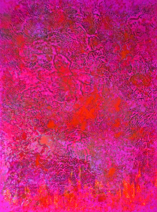 Drew Wood, Elephant, 2010, oil, color-shifting enamel, acrylic, and synthetic resin on canvas, 36"x48"x1", nfs